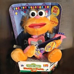 Vintage Rock & Roll Zoe Sesame Street Musical Toy